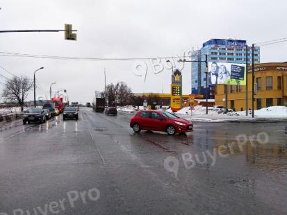 Рекламная конструкция Старокаширское шоссе, пересечение с Белокаменным шоссе, справа при движении из Москвы (Фото)
