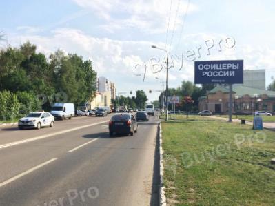 Рекламная конструкция г. Волоколамск, ул. Ново-солдатская, около д. 10а. (поворот на СК Лама), слева (Фото)