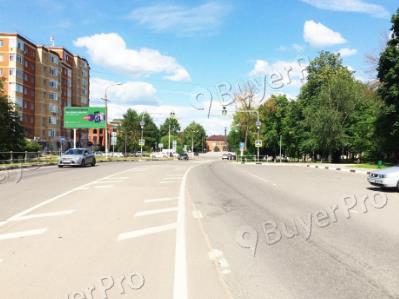 Рекламная конструкция г. Волоколамск, ул. Ново-солдатская, около д.10, слева (Фото)