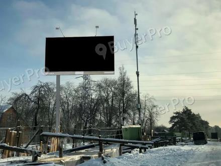 Рекламная конструкция г. Жуковский, Туполевское ш., 350м до пересечения с ул. Фрунзе при движении в Москву (Фото)