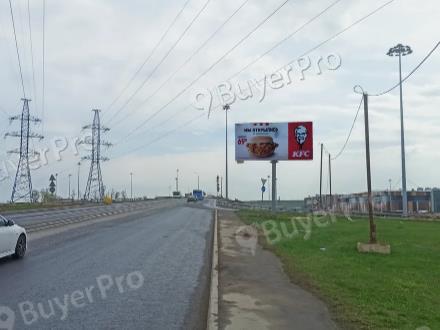 Рекламная конструкция Румянцево, ул. Родниковая, съезд на Киевское шоссе (напротив Family Room) (Фото)