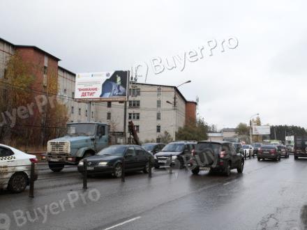 Рекламная конструкция г. Раменское, Северное шоссе, перед въездом в ГСК «Янтарь-2» (Фото)