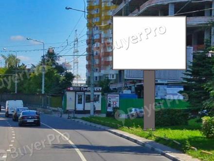 Рекламная конструкция г. Химки, Юбилейный пр-кт, вблизи д.1 по ул. Панфилова, 200 м после поворота с ул. Панфилова (Фото)