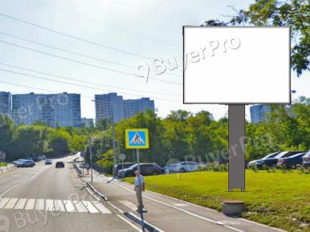 Рекламная конструкция г. Химки, Куркинское шоссе, вблизи с2, 190 м после поворота с ул. Горшина (Фото)