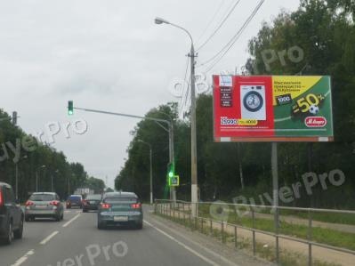 Рекламная конструкция г. Чехов, Симферопольское шоссе (старое), км 72+570 лево, ТЦ Строймастер, №082A (Фото)