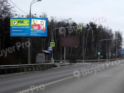 Рекламная конструкция г. Электросталь, Ногинское шоссе, напротив д. 20, через дорогу, №668B (Фото)