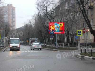 Рекламная конструкция г. Химки, Ленинский проспект, вблизи д. 13, 20 м после поворота с ул. Победы, №CB90A (Фото)