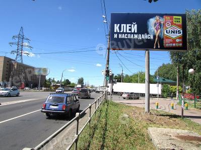 Рекламная конструкция г. Люберцы, Егорьевское ш., 1км + 950м, слева из Москвы (Фото)