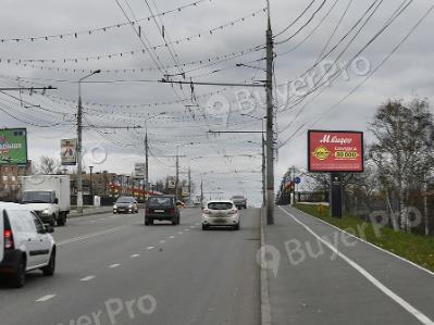Рекламная конструкция Маяковского ул., 1Б выезд на мост (Фото)