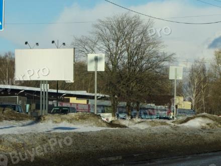 Рекламная конструкция г. Коломна ул. Астахова, д.4, перед въездом на территорию ЗАО Коломенский завод ЖБИ (только ВИНИЛ) с подсветом (Фото)