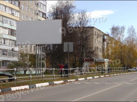 Рекламная конструкция г. Луховицы ул. Жуковского, между д.31-33 (только ВИНИЛ) без подсвета (Фото)