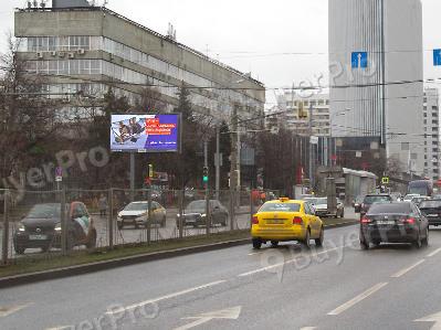 Рекламная конструкция Вернадского пр-т, д. 39А, 1-я оп. до перес. с ул. Удальцова (Фото)