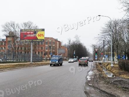 Рекламная конструкция г. Электросталь, ул. Красная, 50 м от перекрестка с ул. Советская (Фото)