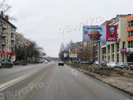 Рекламная конструкция г. Электросталь, ул. Мира, д. 25 (через дорогу) (Фото)