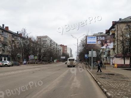 Рекламная конструкция г. Электросталь, пр. Ленина, напротив д. 11 (Фото)
