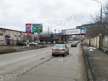 Рекламная конструкция г. Электросталь, ул. Жулябина, около здания 1Б (Фото)