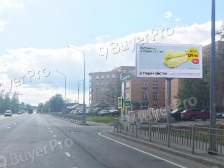 Рекламная конструкция г. Долгопрудный, Лихачевский проезд, напротив технопарка Лихачевский (Фото)
