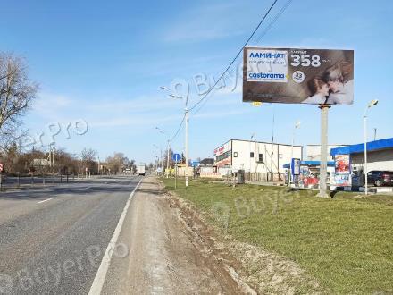 Рекламная конструкция Старокаширское ш., на выезде из д. Горки при движении из Москвы слева, возле АЗС (Фото)