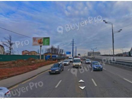Рекламная конструкция Калужское шоссе, 100м до поворота на ул. Александры Монаховой (Фото)