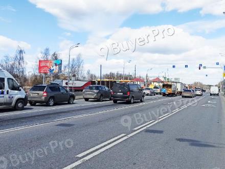 Рекламная конструкция Калужское шоссе, 42км + 100м, справа (на въезде к гипермаркетам Леруа Мерлен и Лента) (Фото)