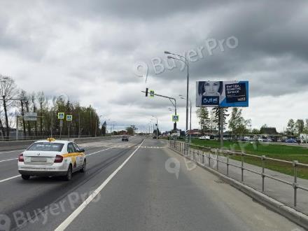 Рекламная конструкция Калужское шоссе, 42км + 250м, справа (возле гипермаркета Леруа Мерлен) (Фото)