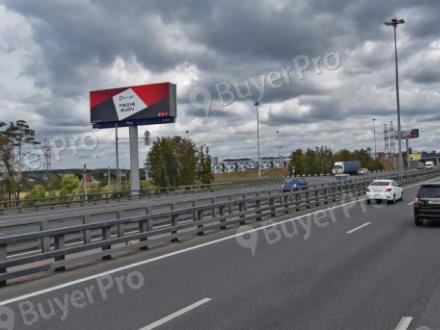 Рекламная конструкция Киевское шоссе, 21км + 250м, справа (напротив ТЦ Саларис) (Фото)