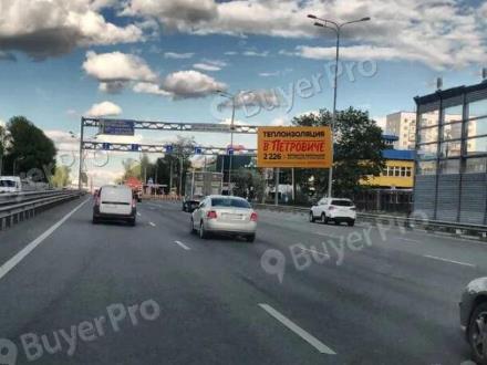 Рекламная конструкция Горьковское шоссе, 23км+300м справа (Балашиха, шоссе Энтузиастов, д. 60) (Фото)