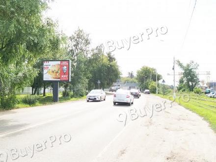 Рекламная конструкция г. Ивантеевка, ул. Хлебозаводская, после д. 3с1, справа при движении в сторону Ярославского шоссе (перед переездом) (Фото)