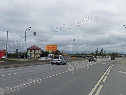 Рекламная конструкция Калужское шоссе, 42км + 550м, справа (въезд на строительный рынок Молоток) (Фото)