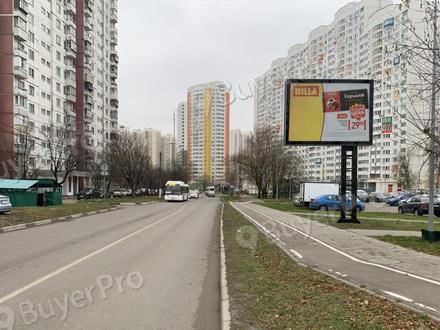 Рекламная конструкция г. Химки, ул. Родионова, 50 м после поворота с ул. 9 Мая, правая сторона (Фото)