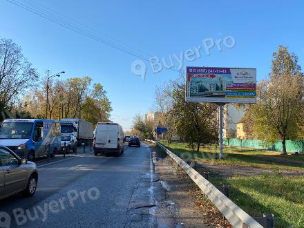 Рекламная конструкция а/д Р105 Егорьевское шоссе, 5км 160 м, напротив ВНИСТРОМ, слева (Фото)