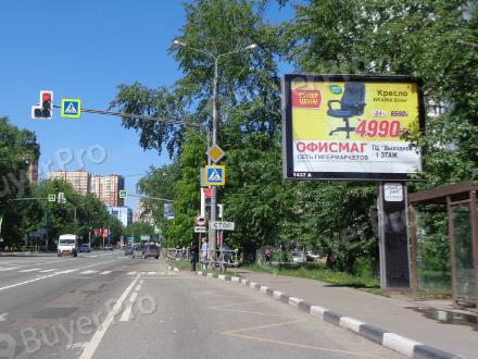 Рекламная конструкция Октябрьский проспект, в конце д. 123 А (левая сторона по ходу движения из Москвы) (Фото)