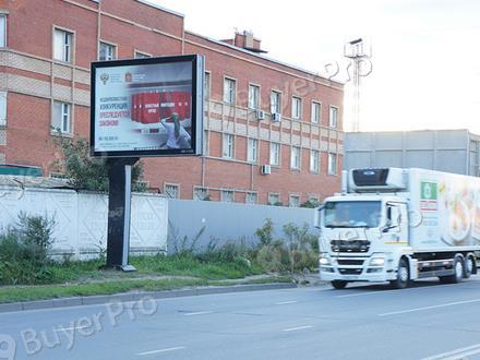 Рекламная конструкция г. Одинцово,  00км+150м, слева от Минского шоссе, напротив, д. 16 по ул. Восточная (Фото)