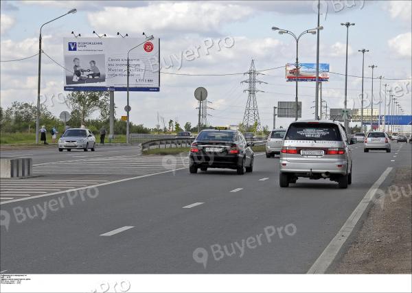 Рекламная конструкция Международное ш., 0,470 км от Ленинградского ш. (Фото)