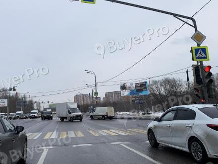 Рекламная конструкция Боровское шоссе, после пересечения с ул. Производственная при движении в Москву (Фото)