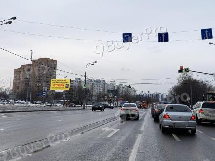 Рекламная конструкция Боровское шоссе, после пересечения с ул. Производственная при движении в Москву (Фото)