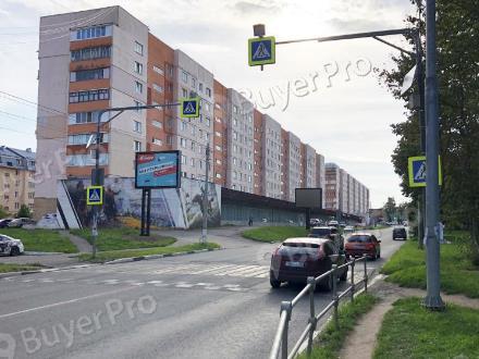 Рекламная конструкция г. Можайск, ул. Мира, между д. 14 и д. 8 (Фото)