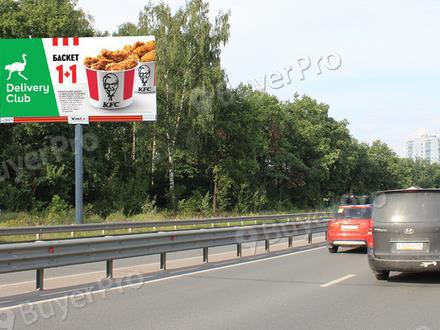 Рекламная конструкция г. Щёлково, Фряновское шоссе, км 9+300 лево, в 560 м. от ресторана Макдоналдс в г. Фрязино, Проспект мира, д. 5А, №899B (Фото)