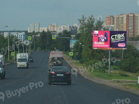 Рекламная конструкция г. Чехов, Советская улица, д. 43, въезд в город со стороны г. Серпухова (Фото)