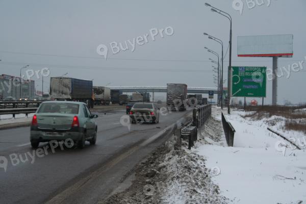 Рекламная конструкция М2 Крым (Симферопольское шоссе), км 34+850 право (км 13+950 от МКАД), в область (Фото)