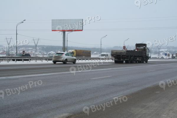 Рекламная конструкция М2 Крым (Симферопольское шоссе), км 34+850 право (км 13+950 от МКАД), в Москву (Фото)