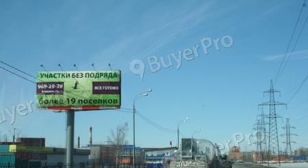 Рекламная конструкция г. Подольск, Орджоникидзе ул., д.30, рядом с АЗС, напротив логистических складов (Фото)