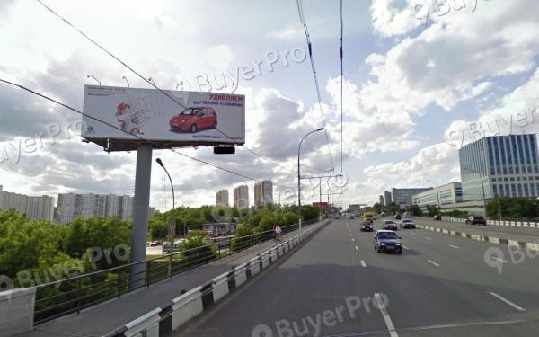 Рекламная конструкция Каширское шоссе, д.78-49 / Из центра, пересечение с Курским направлением (Фото)
