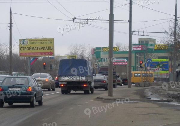 Рекламная конструкция Носовихинское ш., д.31, 150м до поворота на ул. Челомея (Фото)