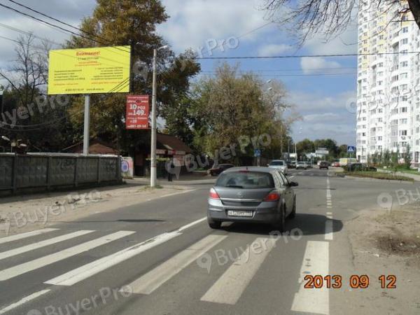 Рекламная конструкция г. Мытищи, ул. Трудовая, д. 31  (выезд с АЗС ТНК) (Фото)