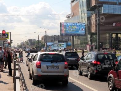 Рекламная конструкция Бухарестская ул. / Белы Куна ул.(из центра)  (Фото)