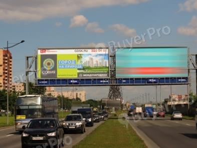 Рекламная конструкция Витебский пр-т 73 (в центр,левый)  (Фото)