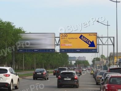 Рекламная конструкция Витебский пр-т / Бассейная ул. 240м (из центра, правый)  (Фото)