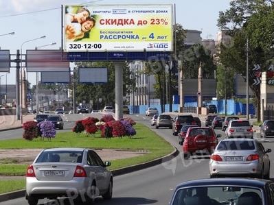 Рекламная конструкция Выборгская наб. / Акватория (из центра)  (Фото)