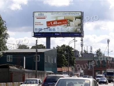 Рекламная конструкция Выборгское ш. 405 ( в город )  (Фото)